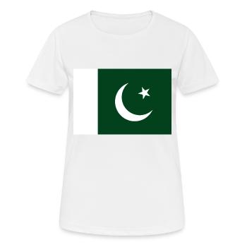 Pakistan - T-shirt respirant Femme - blanc - Devant - AI Model Female 172 dark (172cm)