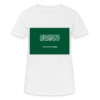 Arabie Saoudite - T-shirt respirant Femme - blanc - Devant - AI Model Female 172 dark (172cm)
