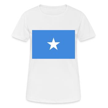 Somalie - T-shirt respirant Femme - blanc - Devant - AI Model Female 172 dark (172cm)