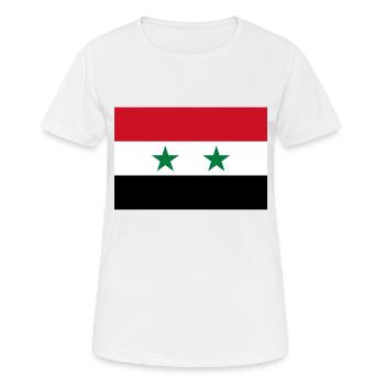Syrien - Frauen T-Shirt atmungsaktiv - Weiß - Vorne - AI Model Female 172 dark (172cm)