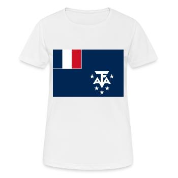 Französische Süd- und Antarktisgebiete - Frauen T-Shirt atmungsaktiv - Weiß - Vorne - AI Model Female 172 dark (172cm)