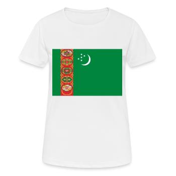 Turkmenistan - Frauen T-Shirt atmungsaktiv - Weiß - Vorne - AI Model Female 172 dark (172cm)