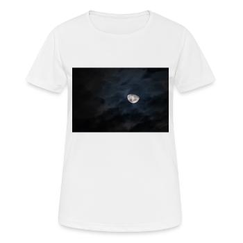 Mond - Frauen T-Shirt atmungsaktiv - Weiß - Vorne - AI Model Female 172 dark (172cm)