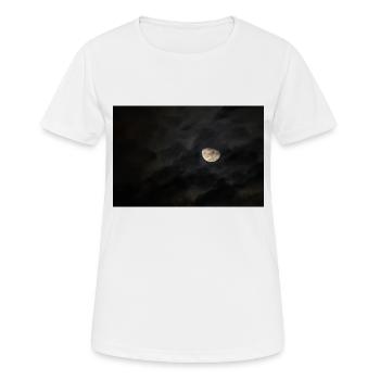 Mond - Frauen T-Shirt atmungsaktiv - Weiß - Vorne - AI Model Female 172 dark (172cm)