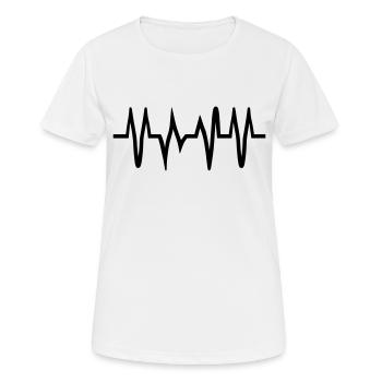 Heartbeat - Women's Breathable T-Shirt - white - Front - AI Model Female 172 dark (172cm)