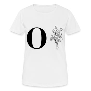 Minimalist Flowers - Women's Breathable T-Shirt - white - Front - AI Model Female 172 dark (172cm)