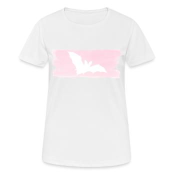 Fledermaus - Frauen T-Shirt atmungsaktiv - Weiß - Vorne - AI Model Female 172 dark (172cm)