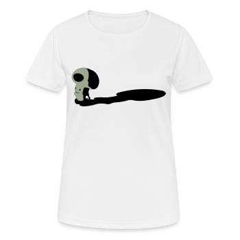 Coup de poing - T-shirt respirant Femme - blanc - Devant - AI Model Female 172 dark (172cm)
