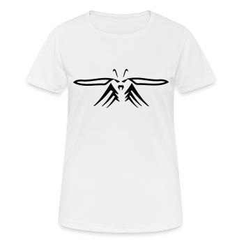 Wespe - Frauen T-Shirt atmungsaktiv - Weiß - Vorne - AI Model Female 172 dark (172cm)