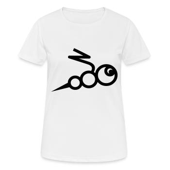 la piqûre d'abeille avec - abeille avec stinger - T-shirt respirant Femme - blanc - Devant - AI Model Female 172 dark (172cm)
