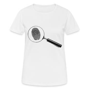Lupe - Frauen T-Shirt atmungsaktiv - Weiß - Vorne - AI Model Female 172 dark (172cm)