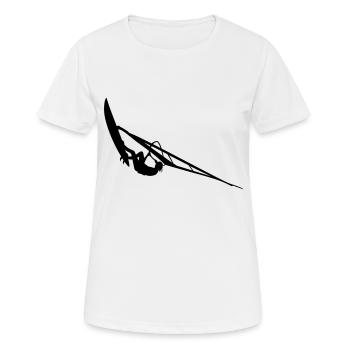 Planche à voile - T-shirt respirant Femme - blanc - Devant - AI Model Female 172 dark (172cm)