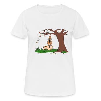 Par Bjørn - T-shirt respirant Femme - blanc - Devant - AI Model Female 172 dark (172cm)