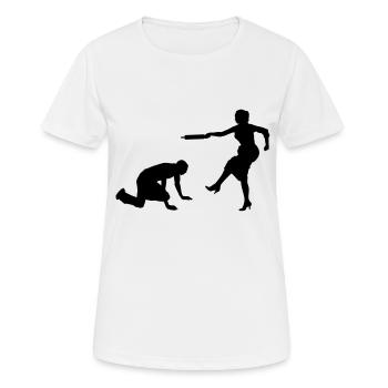 Ehe - Frauen T-Shirt atmungsaktiv - Weiß - Vorne - AI Model Female 172 dark (172cm)