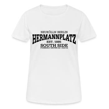 Hermann Platz Berlin Neukölln - T-shirt respirant Femme - blanc - Devant - AI Model Female 172 dark (172cm)