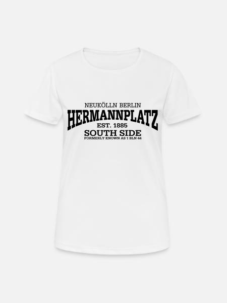 Hermannplatz Neukölln Berlin - Frauen T-Shirt atmungsaktiv - Weiß