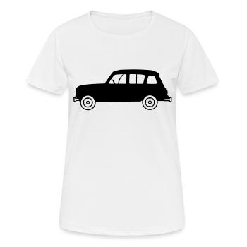 Youngtimer 4L profil - T-shirt respirant Femme - blanc - Devant - AI Model Female 172 dark (172cm)