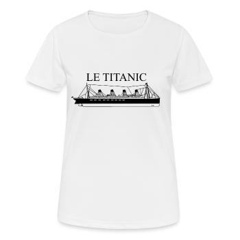 Schiff der Titanic - Frauen T-Shirt atmungsaktiv - Weiß - Vorne - AI Model Female 172 dark (172cm)