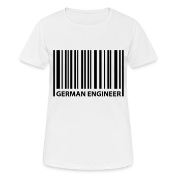german engineer - Frauen T-Shirt atmungsaktiv - Weiß - Vorne - AI Model Female 172 dark (172cm)