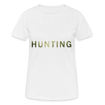Hunting, hunting - Women's Breathable T-Shirt - white - Front - AI Model Female 172 dark (172cm)