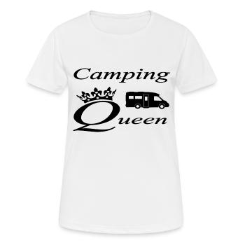 Camping - Women's Breathable T-Shirt - white - Front - AI Model Female 172 dark (172cm)