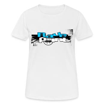 Techno - Frauen T-Shirt atmungsaktiv - Weiß - Vorne - AI Model Female 172 dark (172cm)