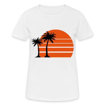 insel - Frauen T-Shirt atmungsaktiv - Weiß - Vorne - AI Model Female 172 dark (172cm)
