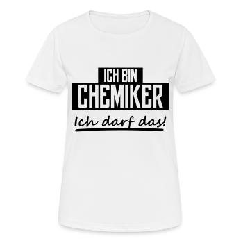 ich bin chemiker - Frauen T-Shirt atmungsaktiv - Weiß - Vorne - AI Model Female 172 dark (172cm)