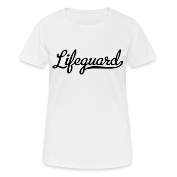 Bademeister - Frauen T-Shirt atmungsaktiv - Weiß - Vorne - AI Model Female 172 dark (172cm)