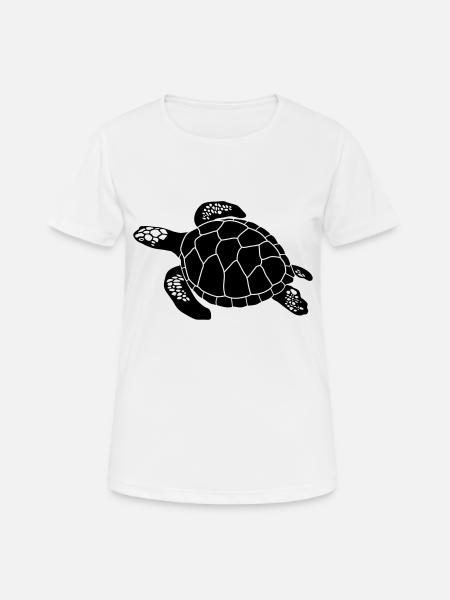 Schildkröte - Frauen T-Shirt atmungsaktiv - Weiß