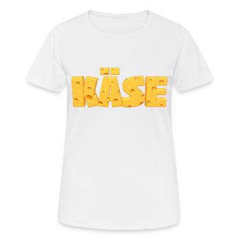 Fromage Cheese Holland Jaune faim Nourriture - T-shirt respirant Femme - blanc - Devant - AI Model Female 172 dark (172cm)