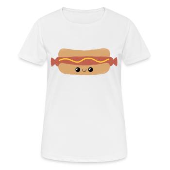 Hot Dog Hot Dog - Women's Breathable T-Shirt - white - Front - AI Model Female 172 dark (172cm)