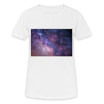 Weltall - Frauen T-Shirt atmungsaktiv - Weiß - Vorne - AI Model Female 172 dark (172cm)