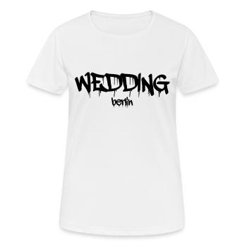 Wedding - Berlin - Deutschland - Graffiti - Bezirk - Frauen T-Shirt atmungsaktiv - Weiß - Vorne - AI Model Female 172 dark (172cm)