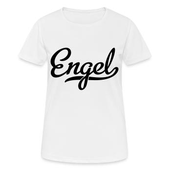 ENGEL - Frauen T-Shirt atmungsaktiv - Weiß - Vorne - AI Model Female 172 dark (172cm)