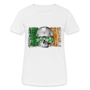Irlande - T-shirt respirant Femme - blanc - Devant - AI Model Female 172 dark (172cm)