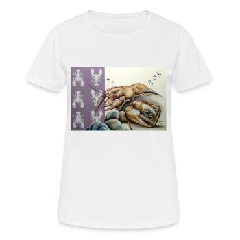 Cancer noble - T-shirt respirant Femme - blanc - Devant - AI Model Female 172 dark (172cm)
