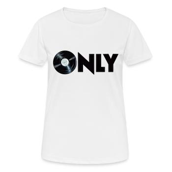 vinyle uniquement - T-shirt respirant Femme - blanc - Devant - AI Model Female 172 dark (172cm)