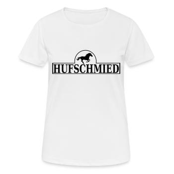 Hufschmied - Frauen T-Shirt atmungsaktiv - Weiß - Vorne - AI Model Female 172 dark (172cm)