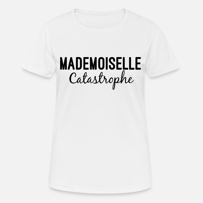 Mademoiselle Catastrophe - Women's Breathable T-Shirt - white
