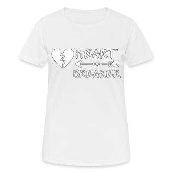 Herzbrecher für Kinder oder Kleinkinder, Herzbrecher - Frauen T-Shirt atmungsaktiv - Weiß - Vorne - AI Model Female 172 dark (172cm)