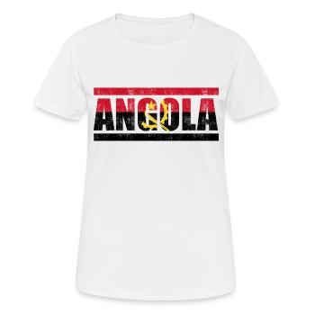 Angola - T-shirt respirant Femme - blanc - Devant - AI Model Female 172 dark (172cm)