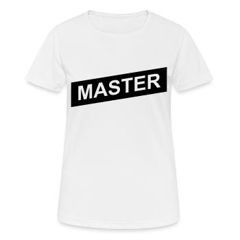 master black up - T-shirt respirant Femme - blanc - Devant - AI Model Female 172 dark (172cm)