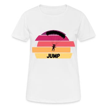 Skydive JUMP - T-shirt respirant Femme - blanc - Devant - AI Model Female 172 dark (172cm)
