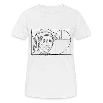 Leonardo Fibonacci Mathématicien Math Series Suivre - T-shirt respirant Femme - blanc - Devant - AI Model Female 172 dark (172cm)