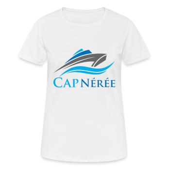 Cap Nérée - T-shirt respirant Femme - blanc - Devant - AI Model Female 172 dark (172cm)