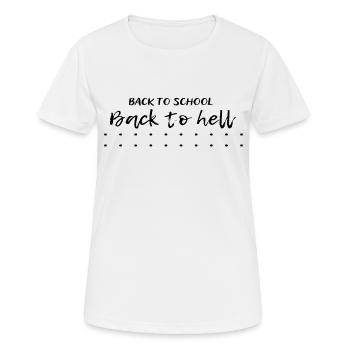 Back to school - Women's Breathable T-Shirt - white - Front - AI Model Female 172 dark (172cm)