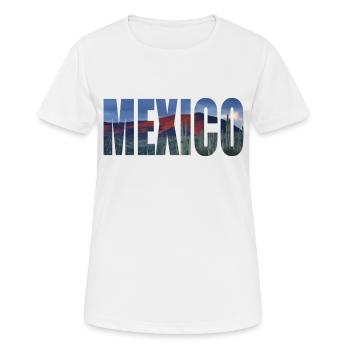 mexique mexique cactus - T-shirt respirant Femme - blanc - Devant - AI Model Female 172 dark (172cm)