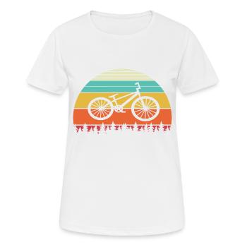 Bicycle vintage road bike bike - Women's Breathable T-Shirt - white - Front - AI Model Female 172 dark (172cm)