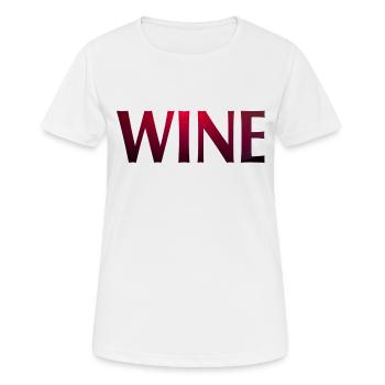 WINE - Women's Breathable T-Shirt - white - Front - AI Model Female 172 dark (172cm)